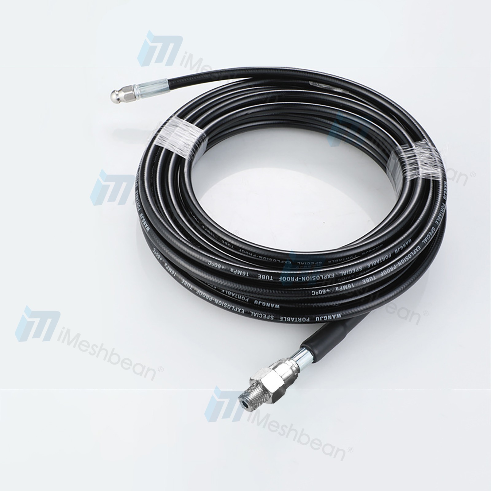 Sewer Line & Drain Jetter Kit, 1/4″ x 50FT Hose w/ Sewer Nozzle & Adapter 5800PS