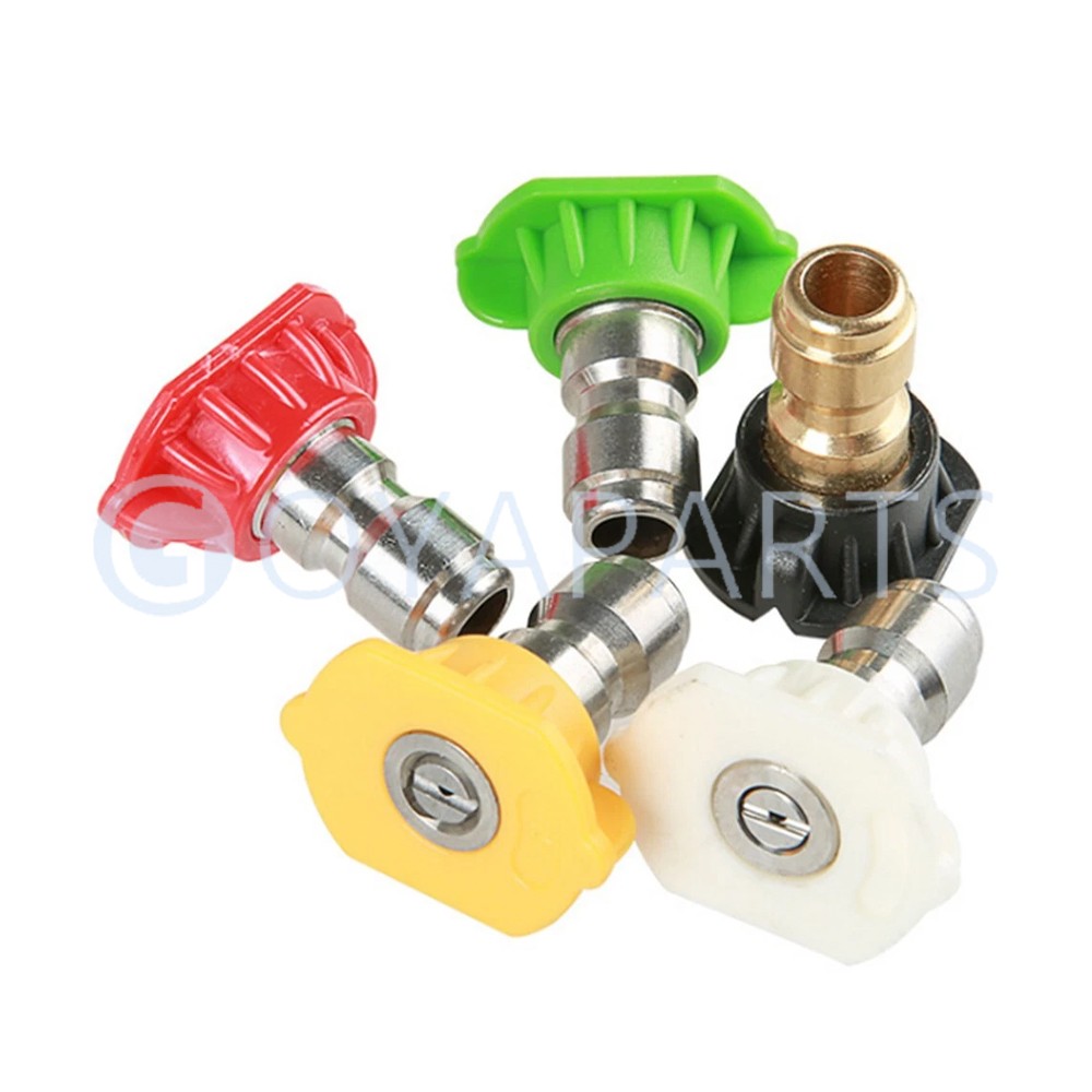 5pcs Pressure Washer Spray Tips Nozzles High Power Kit Quick Connect 1/4″ Set