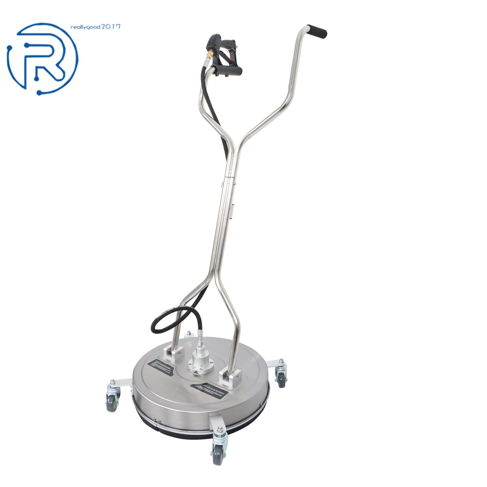 20″ Pressure Cleaner Quick Connect Surface Cleaner 6000 psi w/ Handles & Wheels