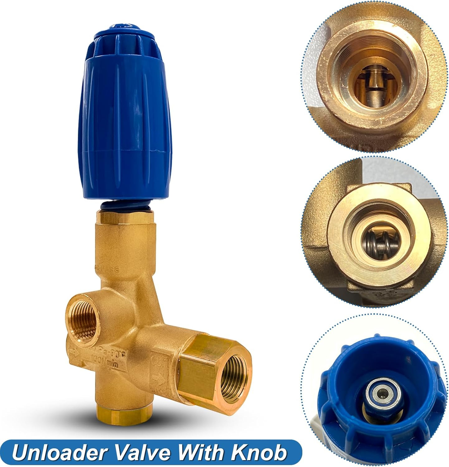 Upgraded V.B 85/310 Unloader Valve Pressure Washer Pump with Knob, Replace for Y