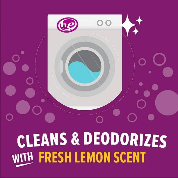 Lemi Shine Washing Machine Cleaner, Removes Build-up and Deodorizes, 4 ct.