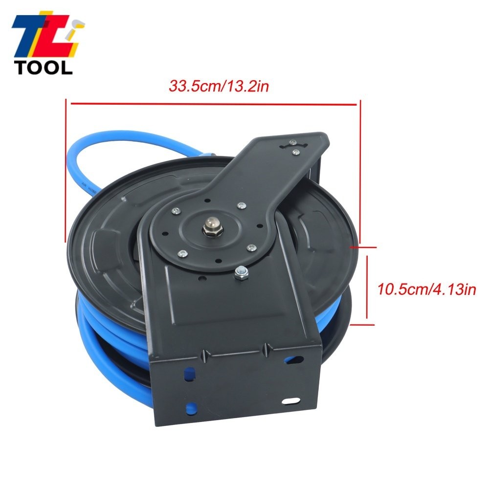 Scalable hose spool 1/2 ‘x 50FT, maximum pressure 300 PSI 1/2’ NPT