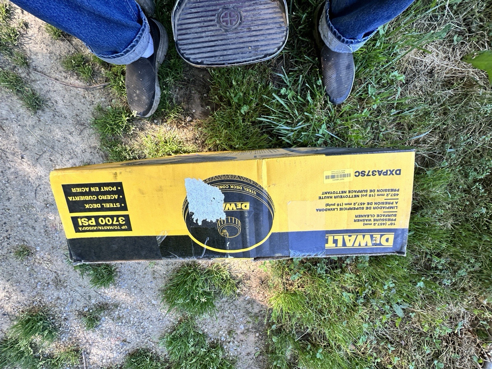DEWALT 18″ PRESSURE WASHER SURFACE CLEANER – STEEL DECK # DXPA37SC