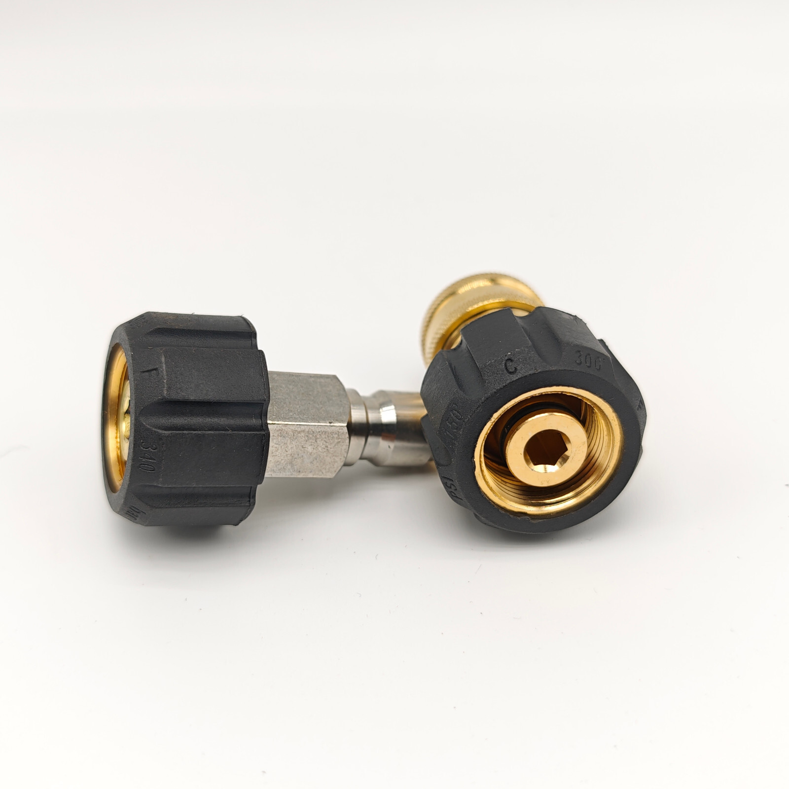 Pressure Washer Hose Adapter Set M22 to 3/8 Quick Connect For Power Washer Hose