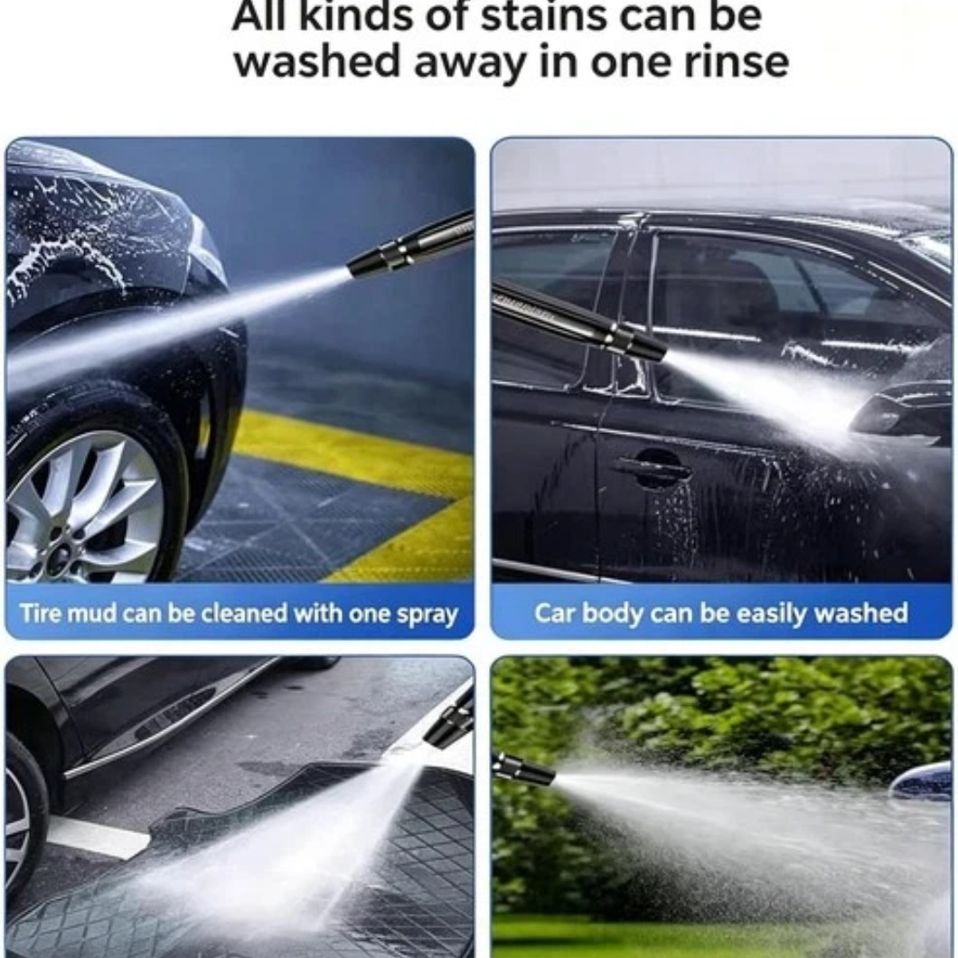 High Pressure Car Wash Water Gun Spray Nozzle, Portable Washer for Auto