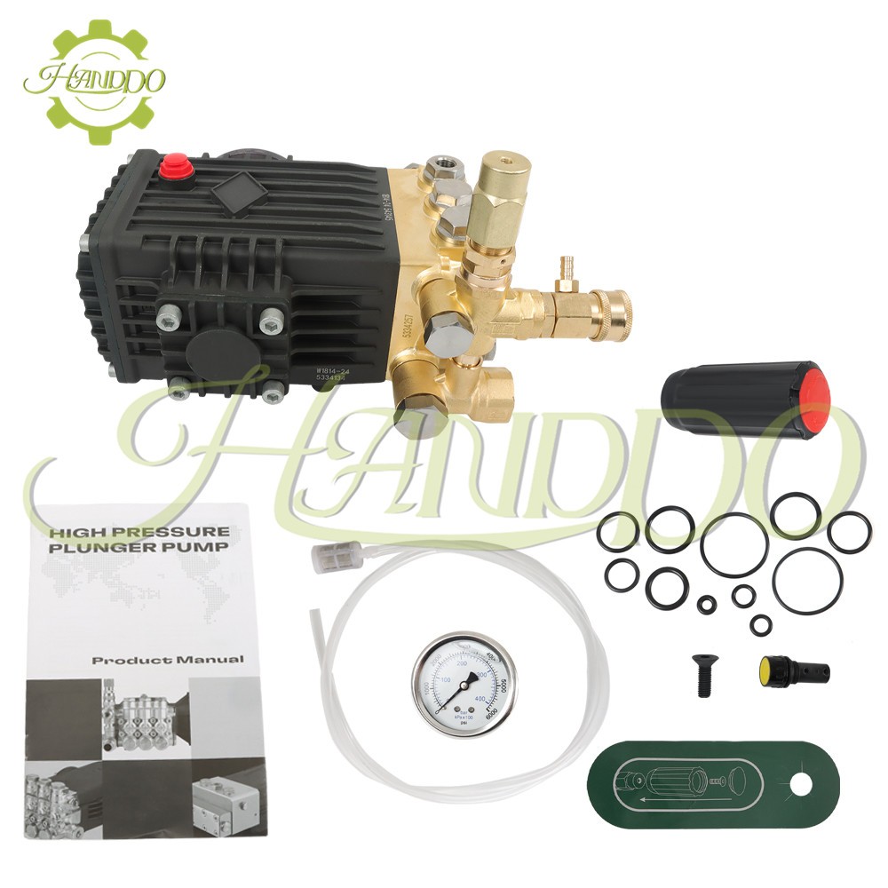 4.9GPM 3600 PSI 24mm Solid Shaft Belt Drive Pressure Power Washer Pump