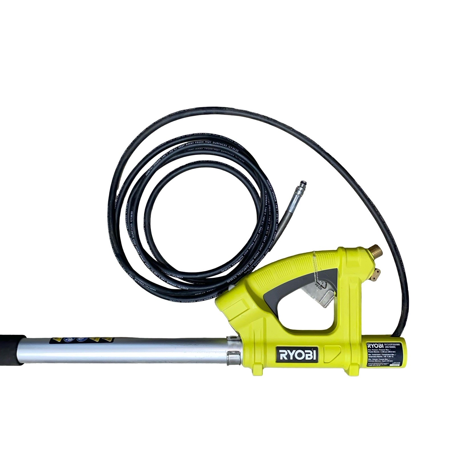 RYOBI 18 ft. Extension Pole with Brush for Pressure Washer RY31EP26 USED