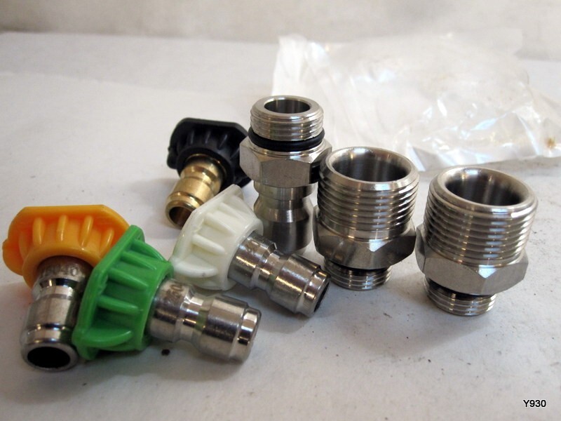 1/4″ Stainless Steel Quick Connect Spray Nozzle 7 Piece Kit