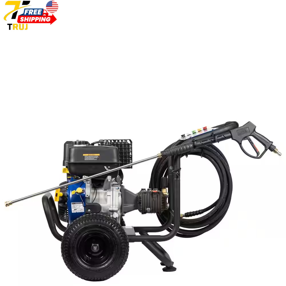 WPX 4400 psi 4.2 GPM 420 CC Cold Water Gas Powered Triplex Pump Pressure Washer