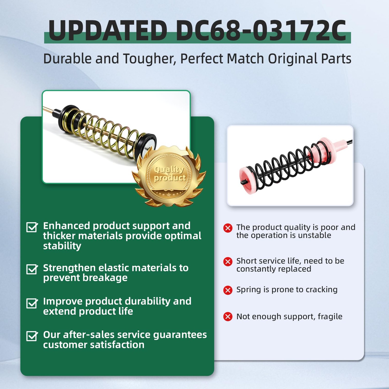 Upgraded DC68-03172C Suspension Rod Replace DC68-03172D,DC97-05280W,DC97-1635