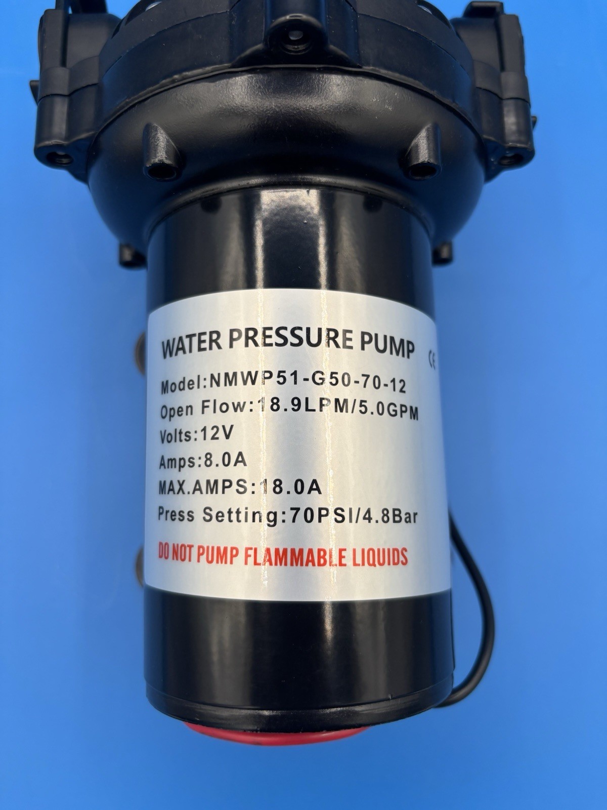 12V Washdown Pump Kit for Boat RV Marine Use Fresh and Salt Water System