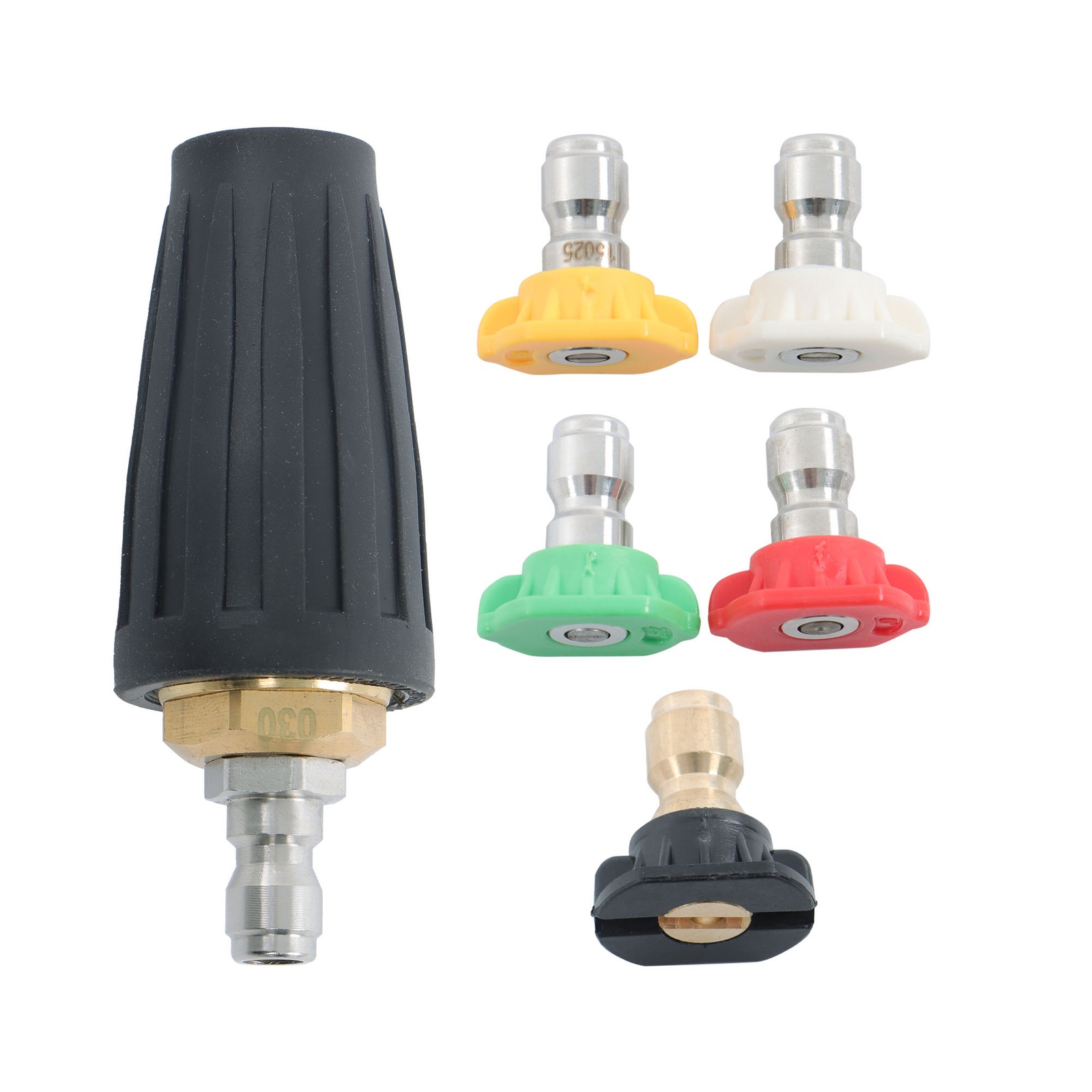 Lightweight 4.0GPM 360° Rotating Turbo W/5 Spray Nozzles Pressure Washer 3600PSI