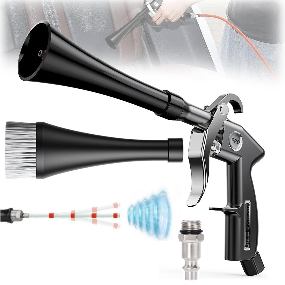 Car Cleaning Air Blow Gun High Pressure Detailing Interior Dryer Car Tool Kit