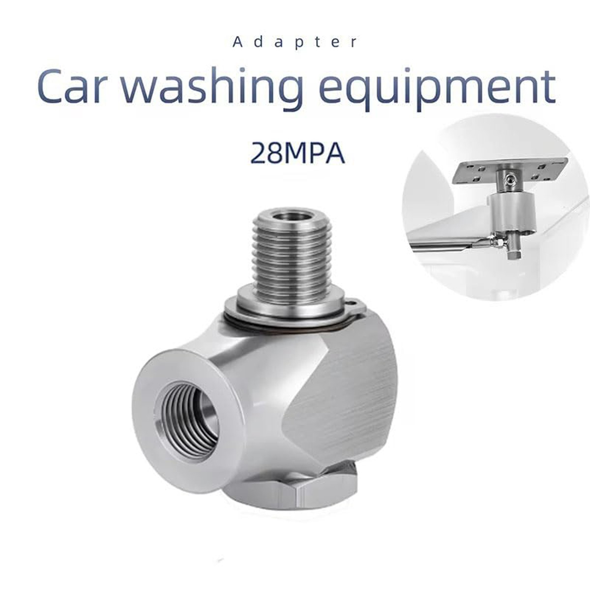 High Pressure Washer Car Wash Arm 360 Degree Swivel Joint Sw90 1/4 3/8
