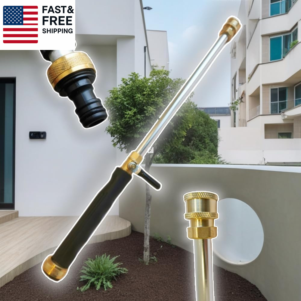 Upgraded Pressure Washer Wand, Brass Water Jet Nozzle for Garden Hose, Hydro H