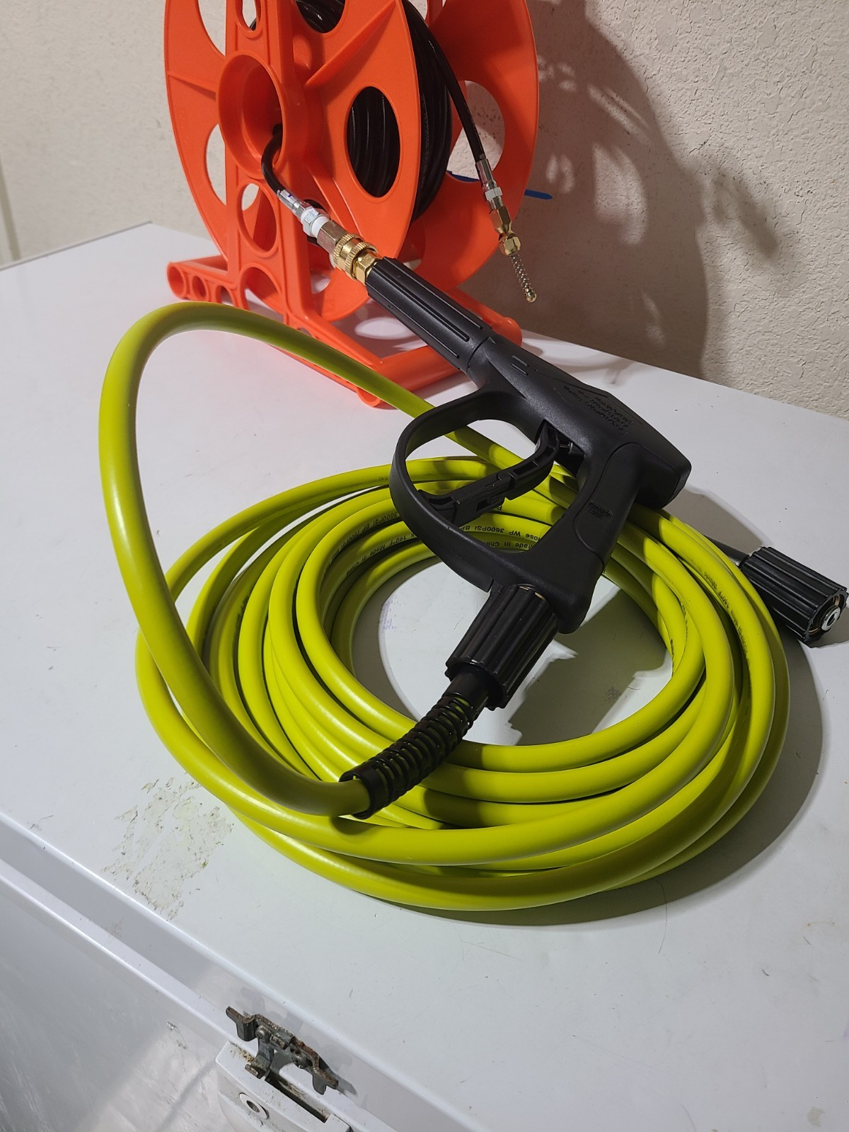 Already Assembled – Sewer Jetter Kit for Pressure Washer 50ft 1/8In. Easy in/out
