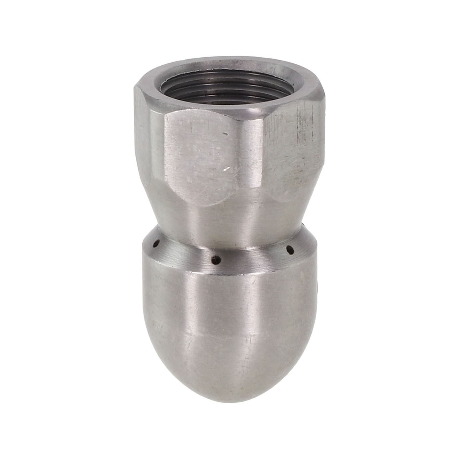 Efficient Sewage Pipe Cleaning Nozzle 12 Internal Thread Front 1 Rear 6 Holes