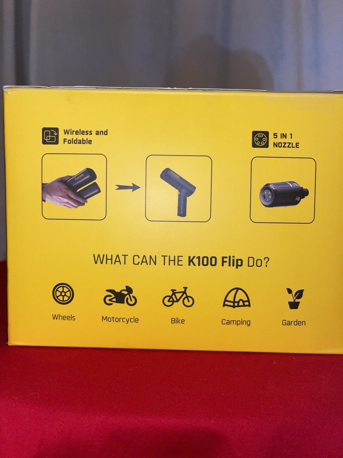 Fanttik K100 Flip Wireless Pressure Washer 174 PSI 5-in-1 Nozzle Soap Tank New