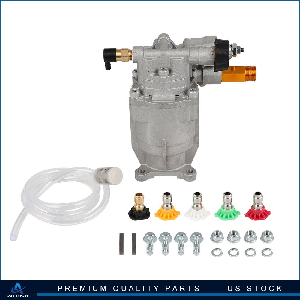 2700PSI 3/4″ Shaft Horizontal Cold Water Power Pressure Washer Water Pump 2.5GPM
