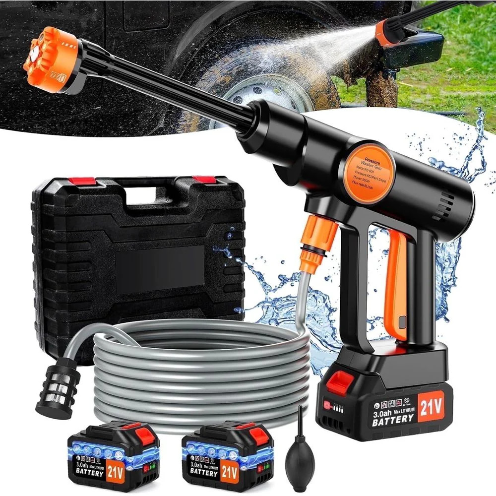 RB-005 Cordless Pressure Washer, 970 PSI, 1.5 GPM, 550W Brushless Motor