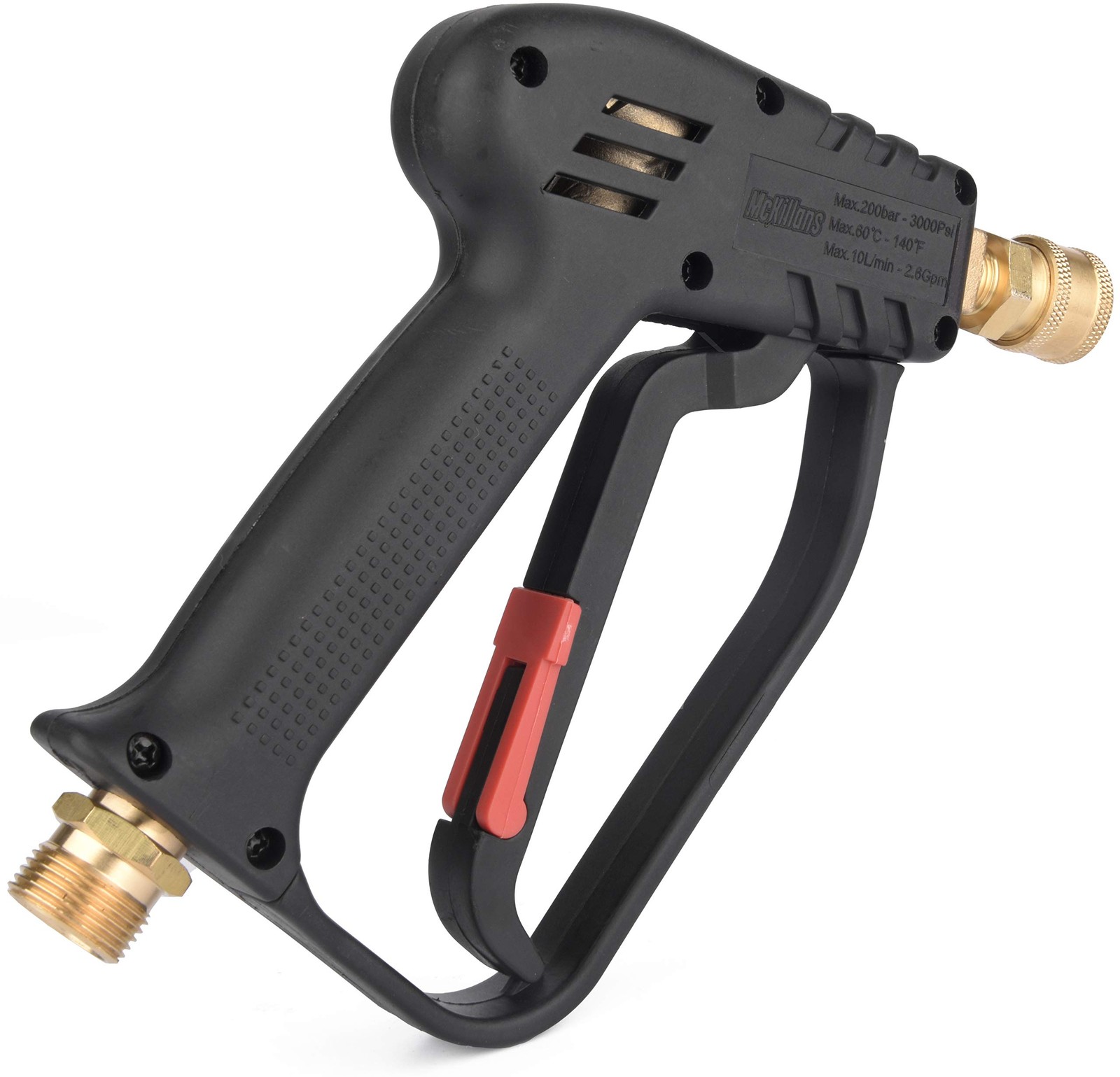 ® Short Pressure Washer Gun with Replacement M22 Inlet – High Pressure Water …