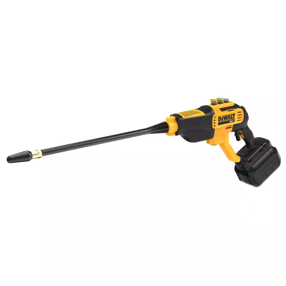 20V MAX 550 PSI 1.0 GPM Cold Water Cordless Battery Power Cleaner with 4-Nozzles