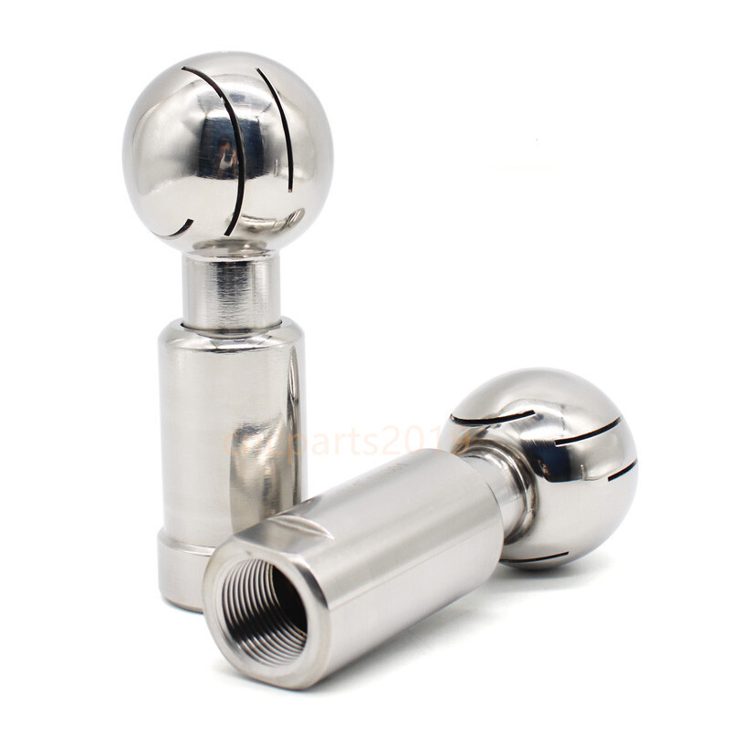 BSP 1/2 3/4 Inch Sanitary Rotary Spray Ball CIP Tank Claening Head 360° nozzle