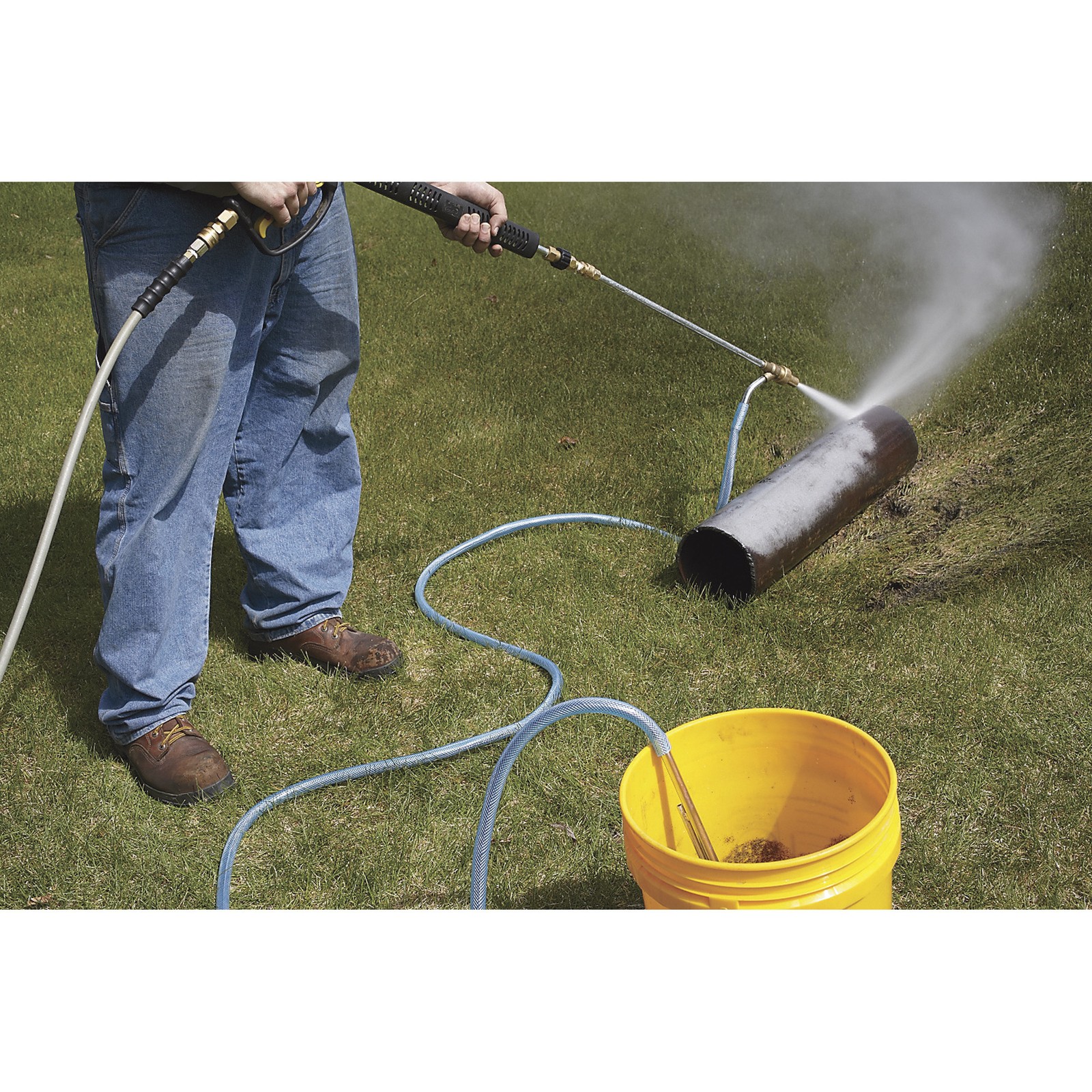Powerhorse High-Pressure Abrasive Blasting Kit, 3500 PSI, 8.0 GPM, 1/4in. Quick