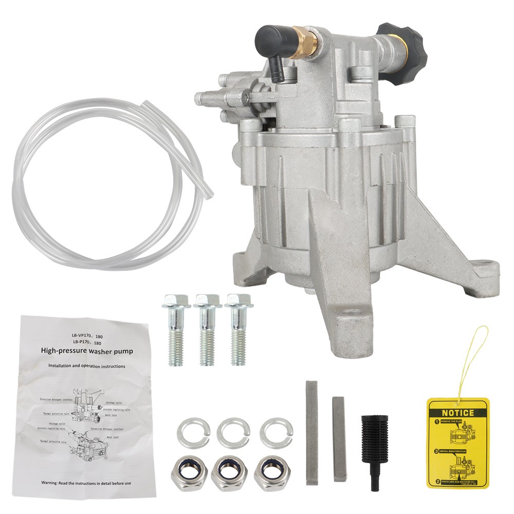 New Pressure Washer Pump 4 GPM 1″ Shaft Horizontal 4400 psi/4000psi/3000psi