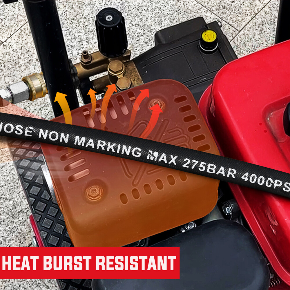 YAMATIC 4000 PSI 1/4″ Pressure Washer Hose Kink-Wear for Hot Water