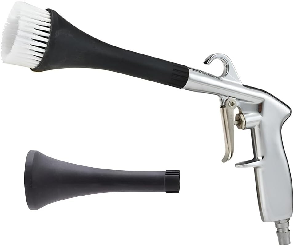 Car Air Pulse Cleaning Gun Kit, Interior Car Detailing Tools with 2 Nozzle