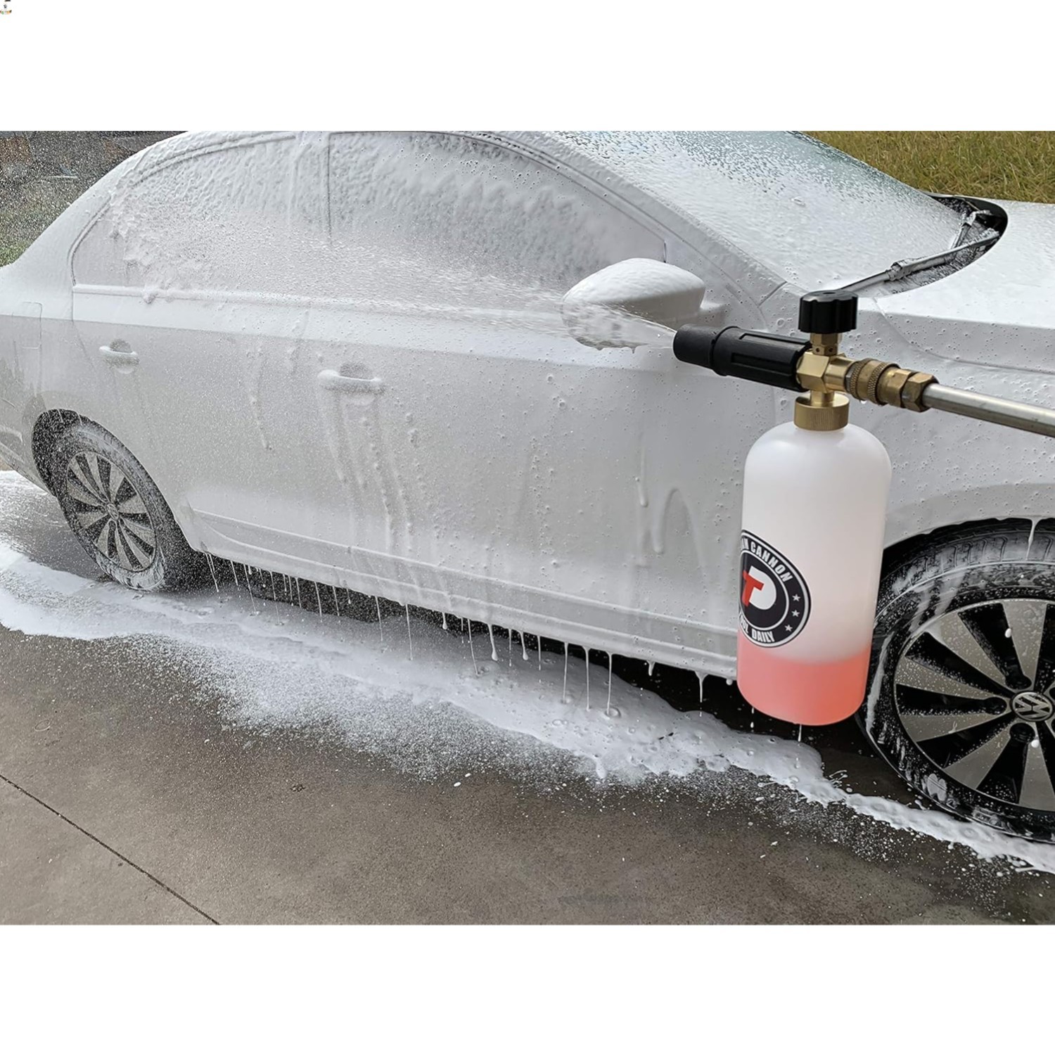 Foam Cannon with 1/4 Inch Quick Connector, 1 Liter, 5 Pressure Washer Nozzle …