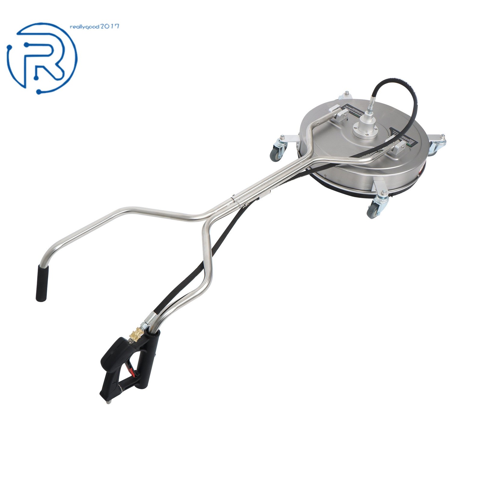 20″ Pressure Cleaner Quick Connect Surface Cleaner 6000 psi w/ Handles & Wheels
