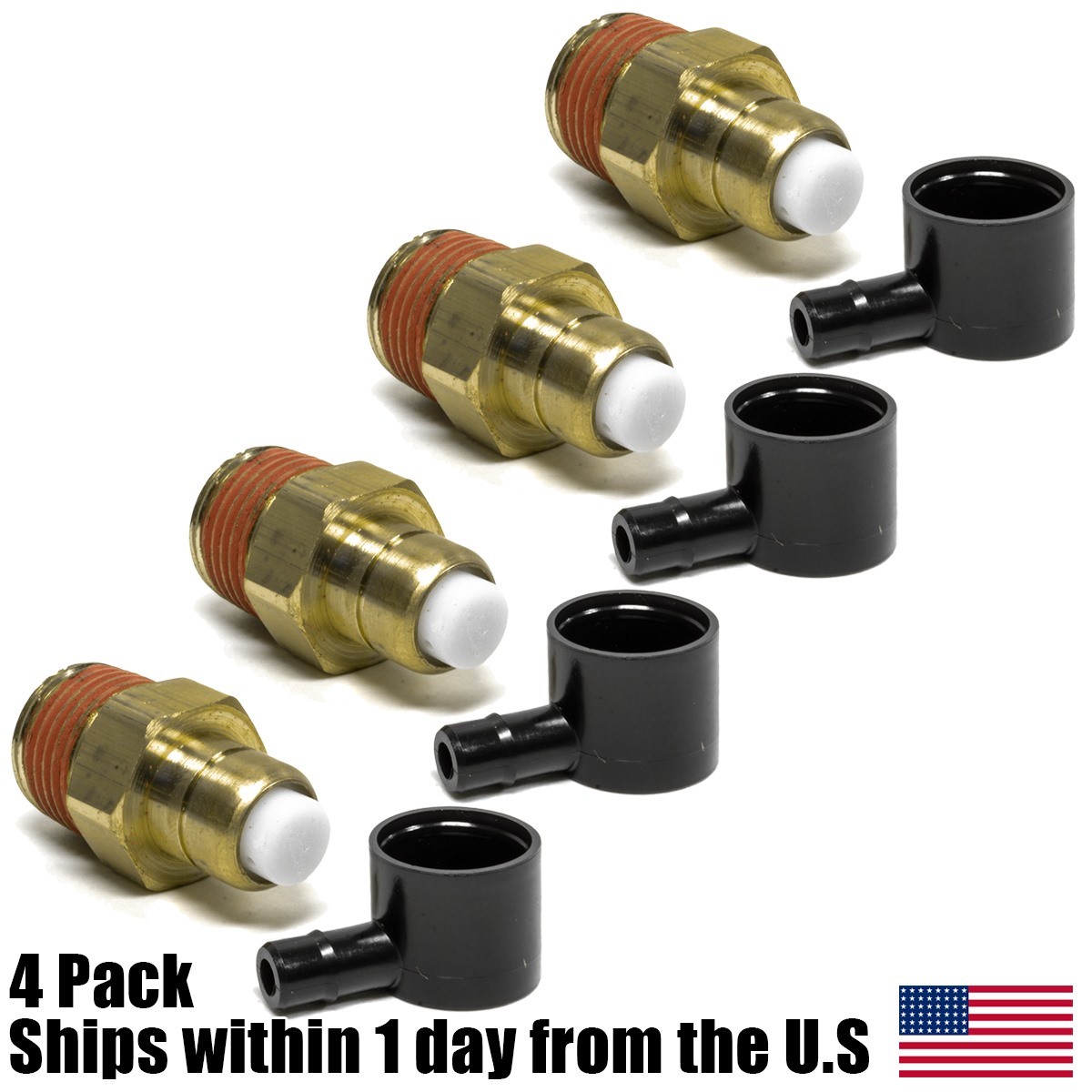 4PK Annovi Reverberi Pressure Washer Pump Thermal Relief Valve 1/2″ MPT TPP140