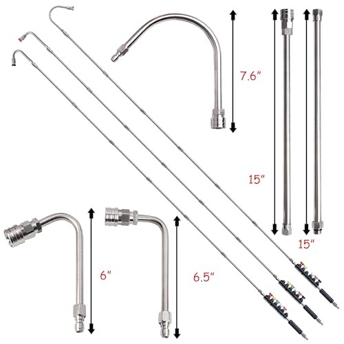 Pressure Washer Extension Wand, 10 Pack Power Washer Lance with 6 120 inches