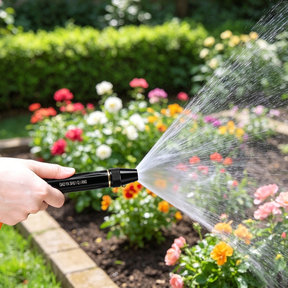2 PCS High Pressure Garden Hose Nozzle Set 3 Adjustable Spray Patterns