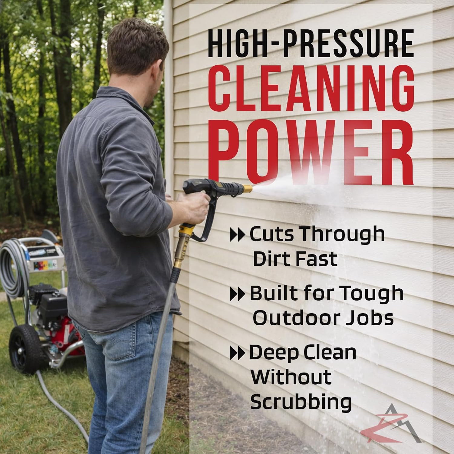 3000 PSI Pressure Washer Pump for Mi-T-M CA-2703 Models, 3/4″ Shaft