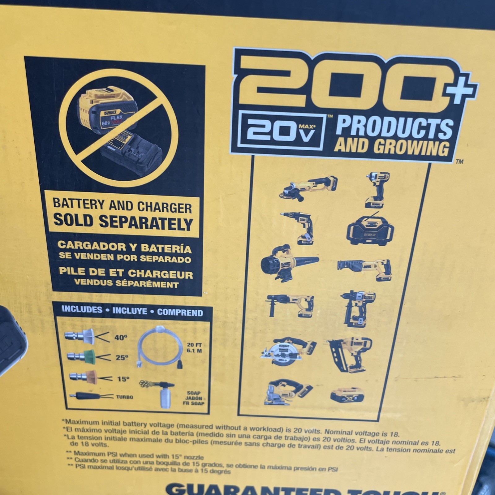 DEWALT DCPW550B Power Cleaner Cordless Pressure Washer
