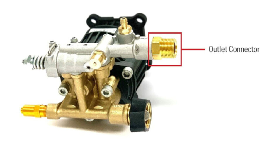 Simpson Cleaning 7110265 Outlet Connector for Gas Powered Pressure Washer Pumps,