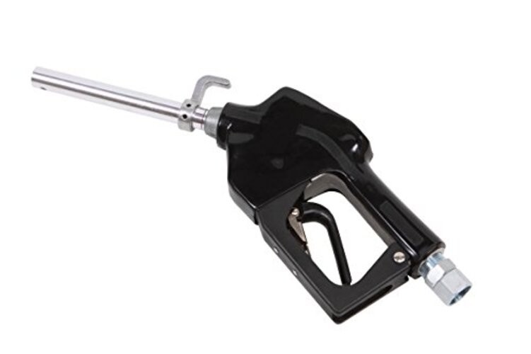Automatic Fuel Nozzle with Built-In Swivel, UL Listed, 0.75 Inch NPT 16 GPM