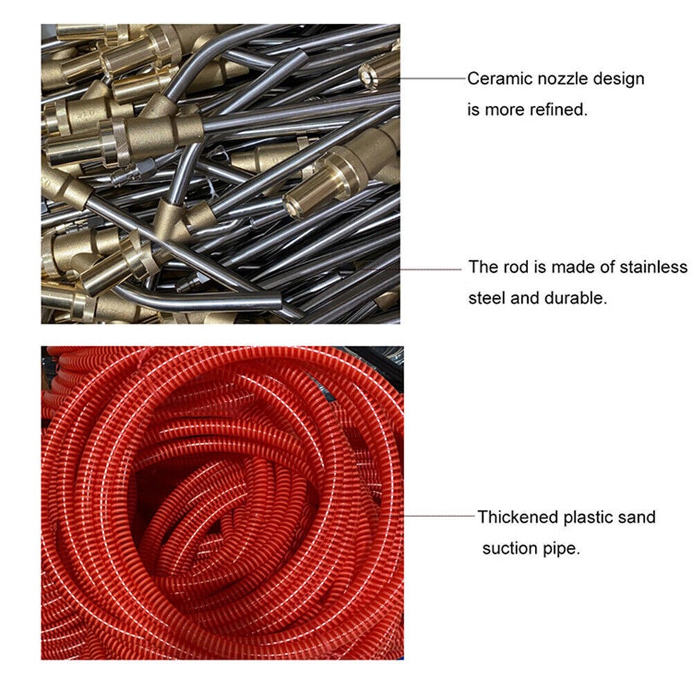 5000 PSI Wet Sandblasting Kit – Stainless Steel Brass For Pressure Washer US