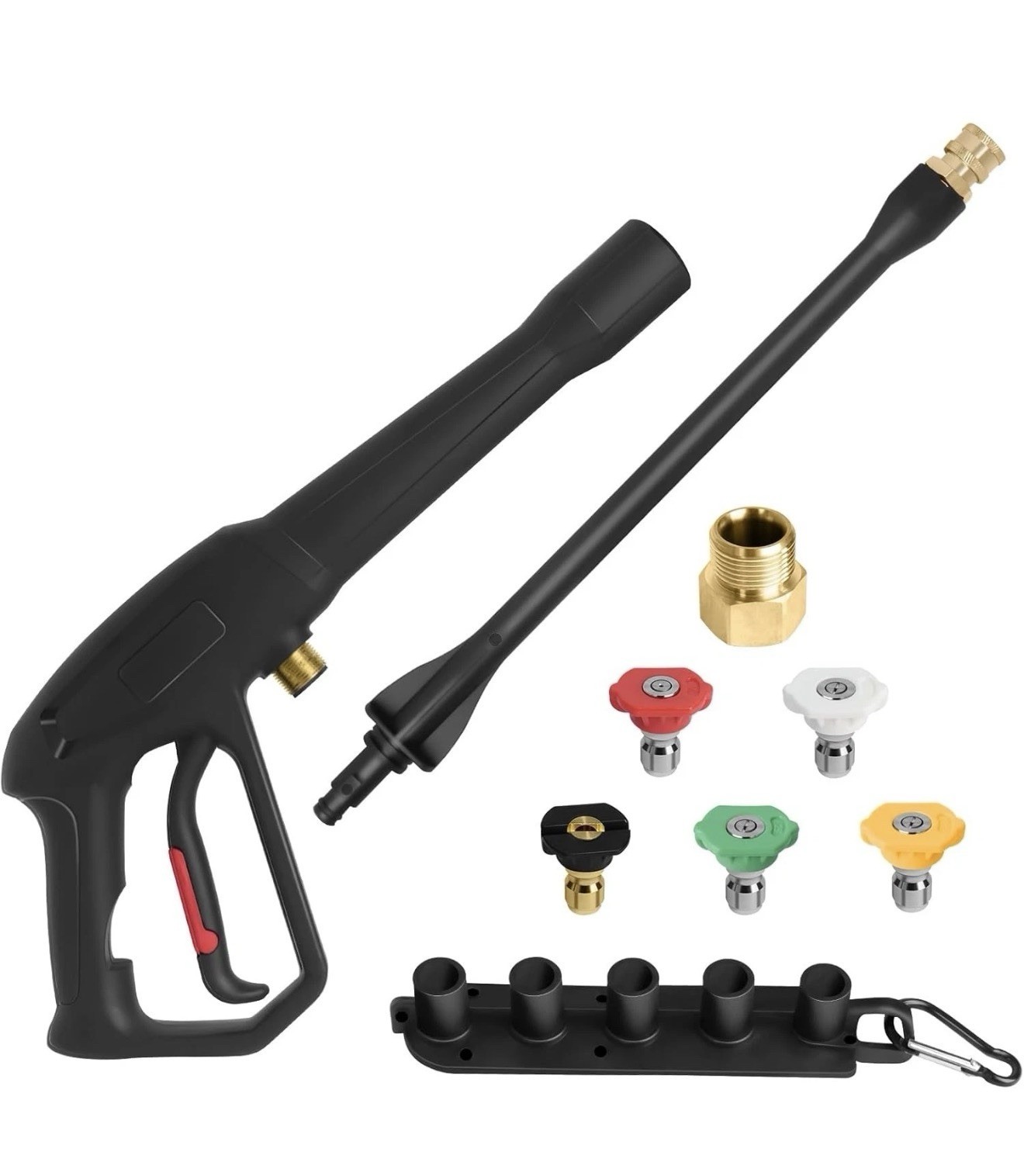 Pressure Washer Spray Gun, for Ryobi Pressure Washer Gun, w/Jet Wand & 5 Nozzle