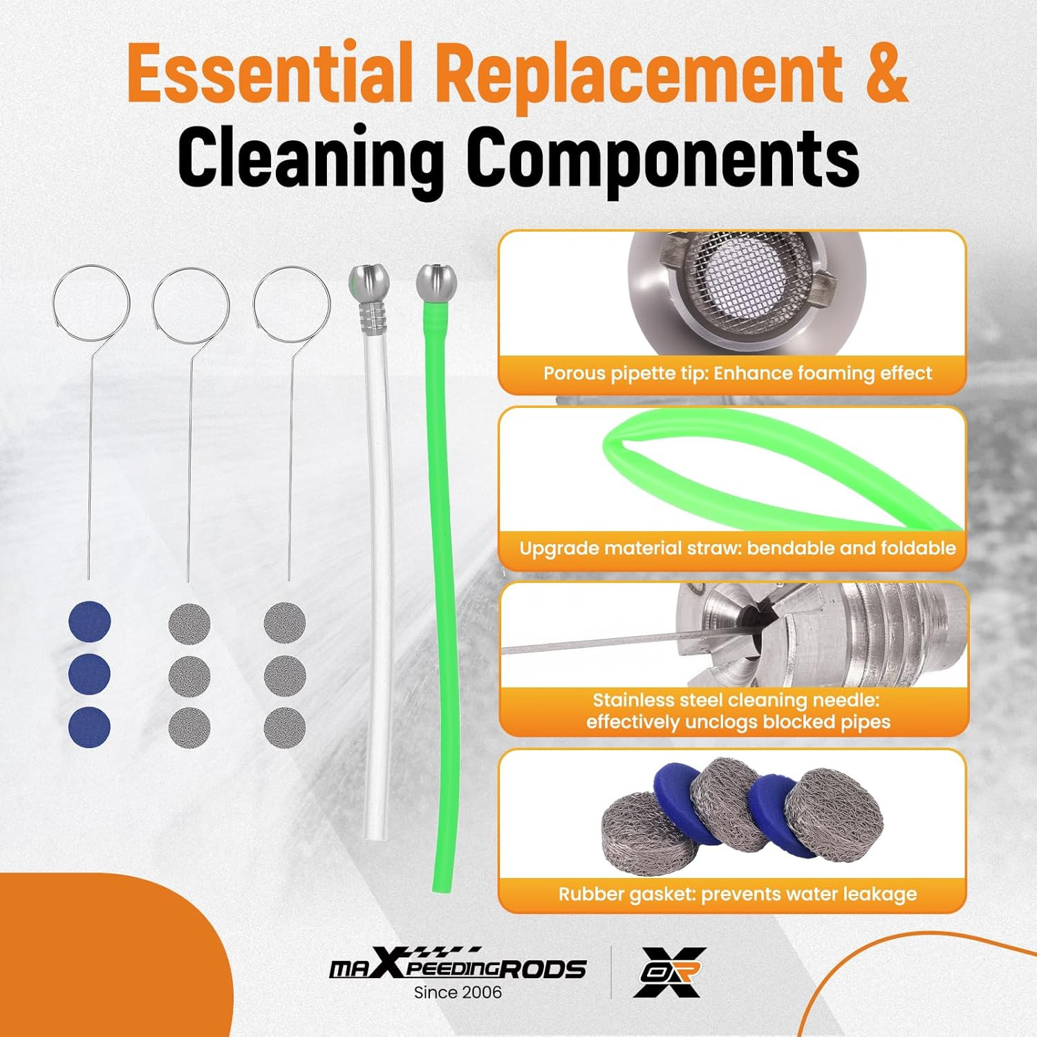 Pressure Washer Accessories: Nozzle Tips, Foam Cannon Kit & O Rings
