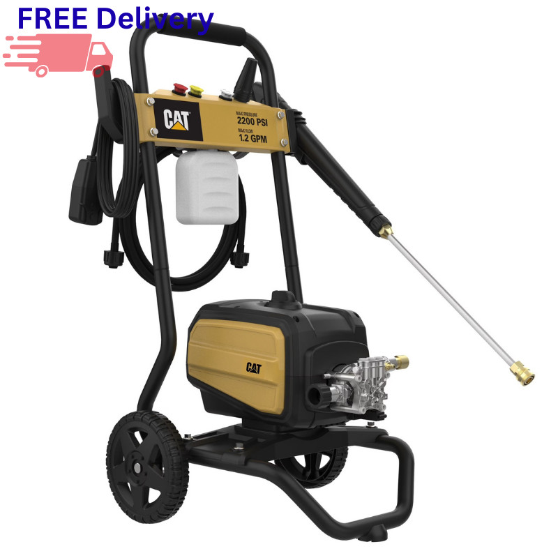 CAT 2200 PSI Electric Pressure Washer 1.2 GPM 13-Amp Motor Turbo Nozzle Foam Gun