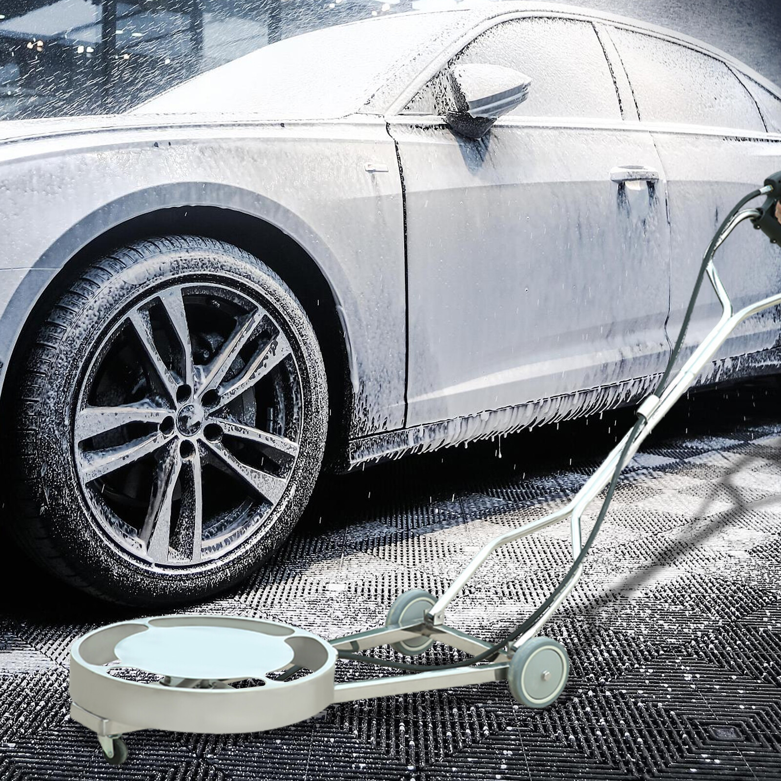 2-Nozzles Pressure Washer Undercarriage Cleaner Under Car Chassis Cleaner 15kg