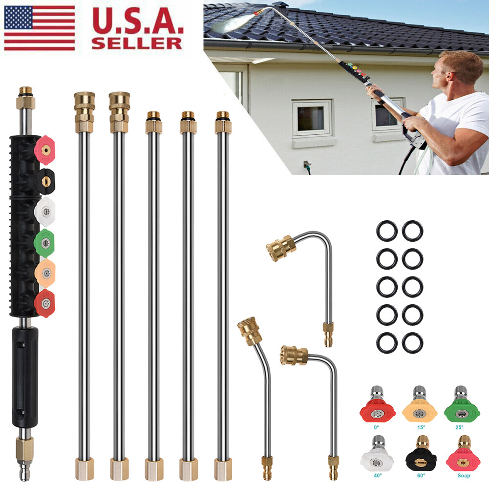 Pressure Washer Wand Set Extension Replacement Lance 97INCH 1/4″ Connect 4000PSI