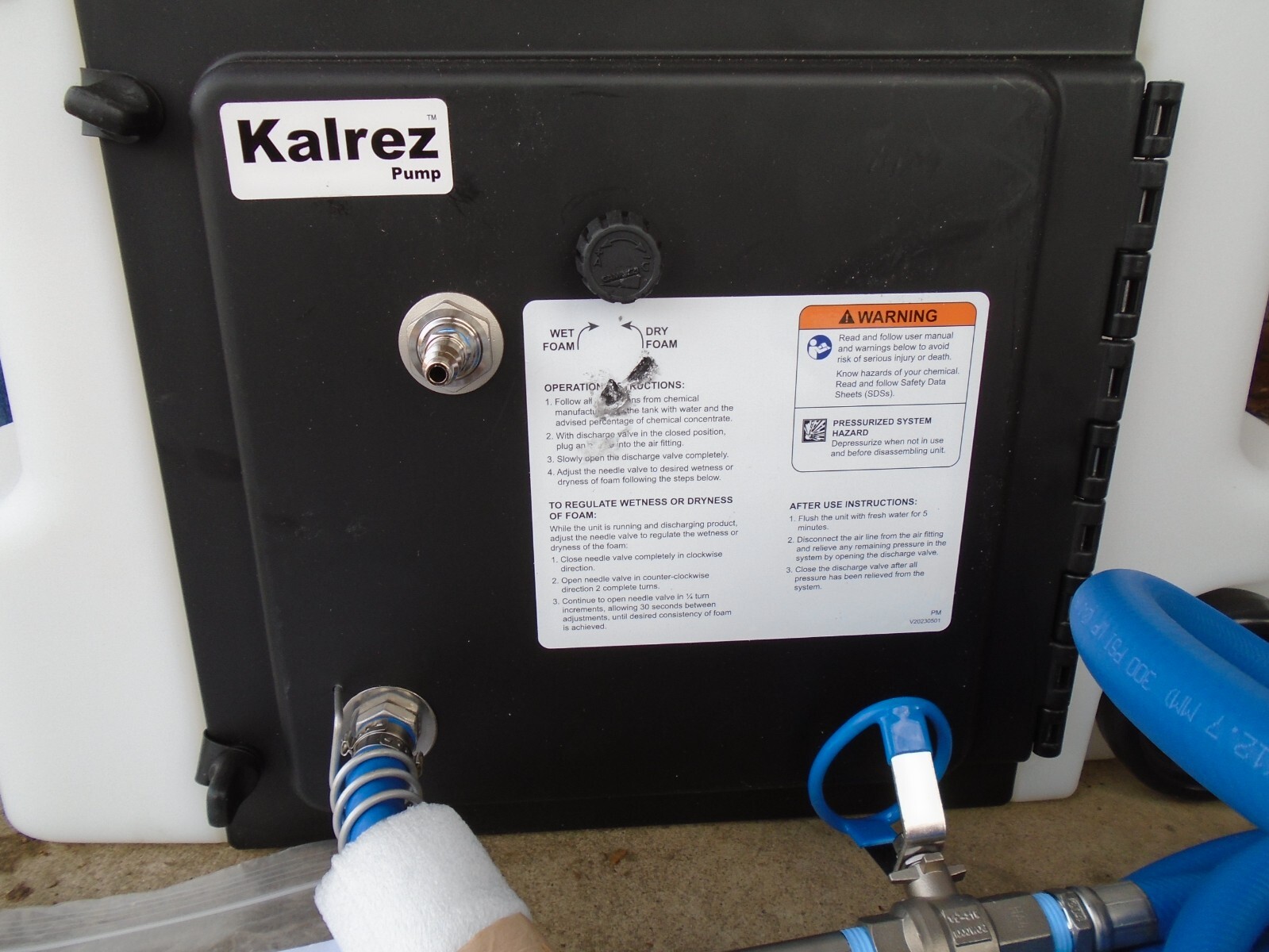 BioSafe Systems 5 Gallon Portable Air Pressure Smart Foam Sprayer FI-5N New