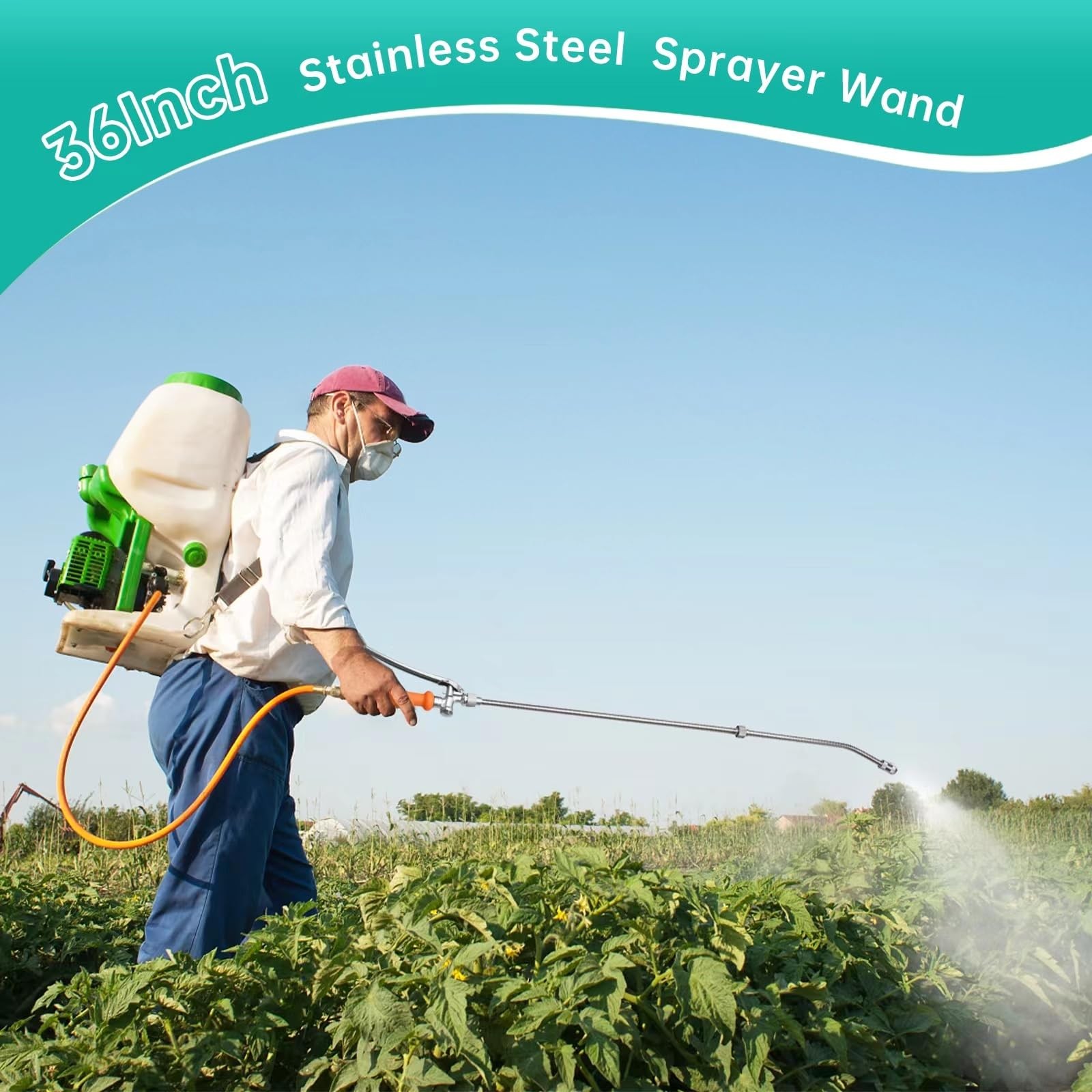 36 29 inches (L) x 2 (W) x 1.5 (H), All Metal Sprayer Wand
