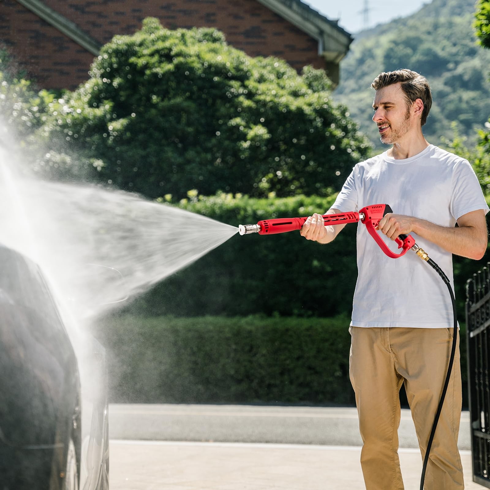 Best High Pressure Washer Gun 5000 PSI, Power with Replacement Wand Extension, 5