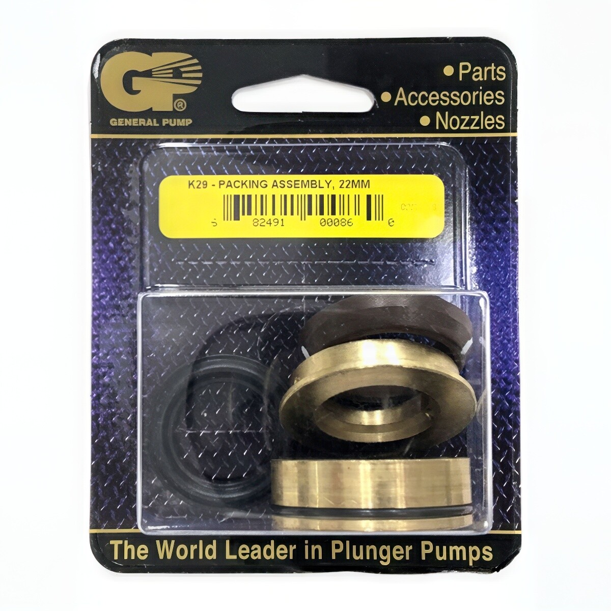 General Pump Kit 29, Long Packing Assembly, 22mm for Pressure Washer Pumps